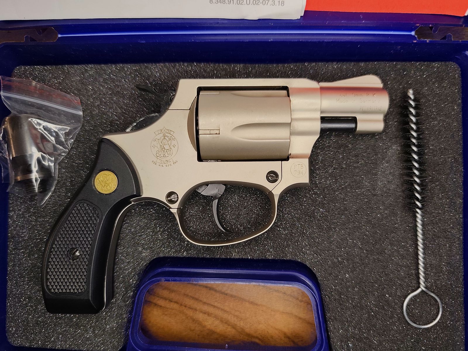 Smith & Wesson Chiefs Special blank firing revolver 9mm R.K.