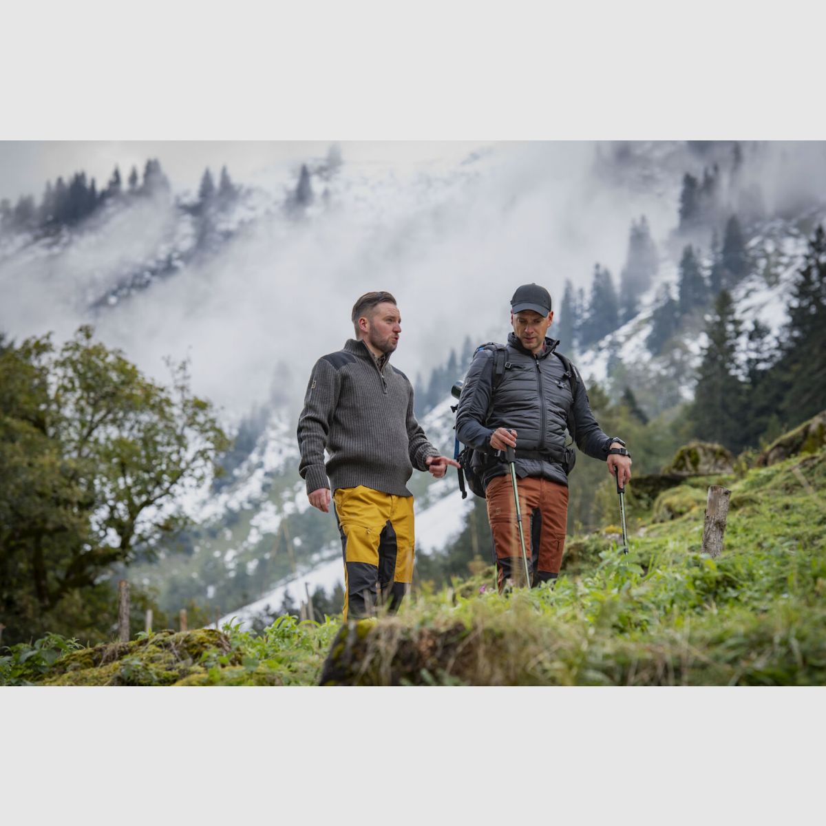 DEERHUNTER Rogaland Stretchhose mit kontrast Buckthorn