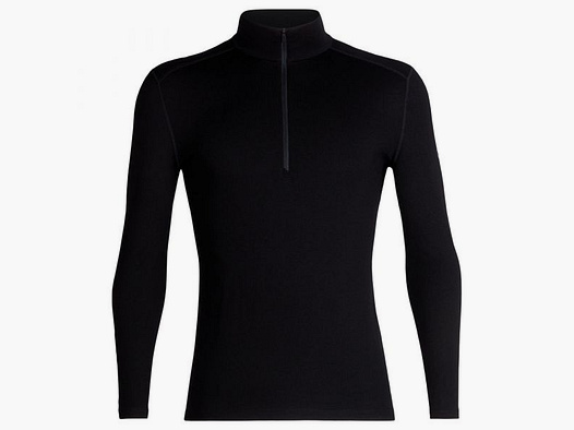 Icebreaker Icebreaker Langarmshirt Tech Half Zip Merino 260 Männer schwarz