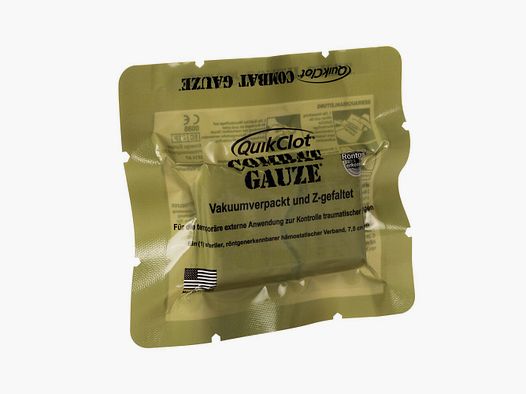 QuikClot Combat Gauze Z-Folded hémostatique