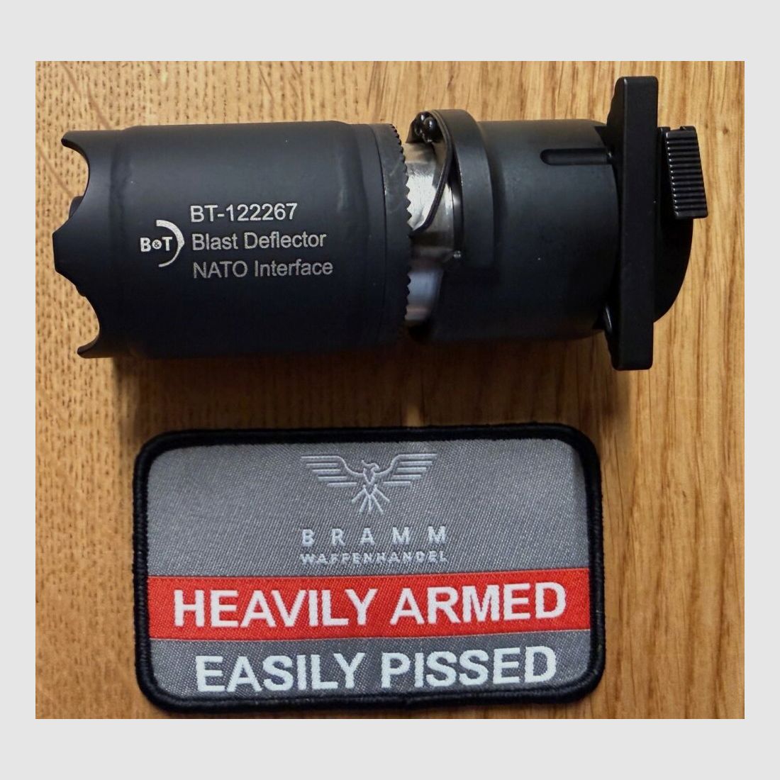 B&T AG Blast Deflector met Glasbreker Rotex-X, zwart