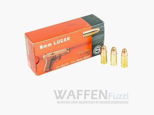 Geco 9mm Luger FMJ 8,0g 50 schoten