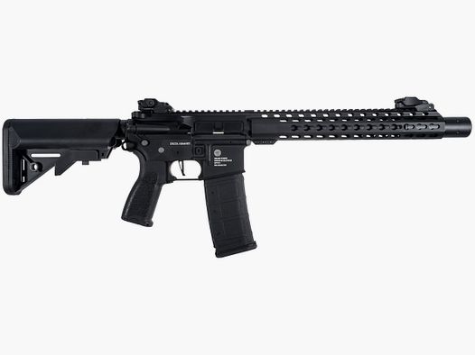 Grand Power AR15 SilentOps DMR ALPHA Vollmetall Delta Armory Schwarz S-AEG Airsoft Gewehr Frei ab 18 Jahren