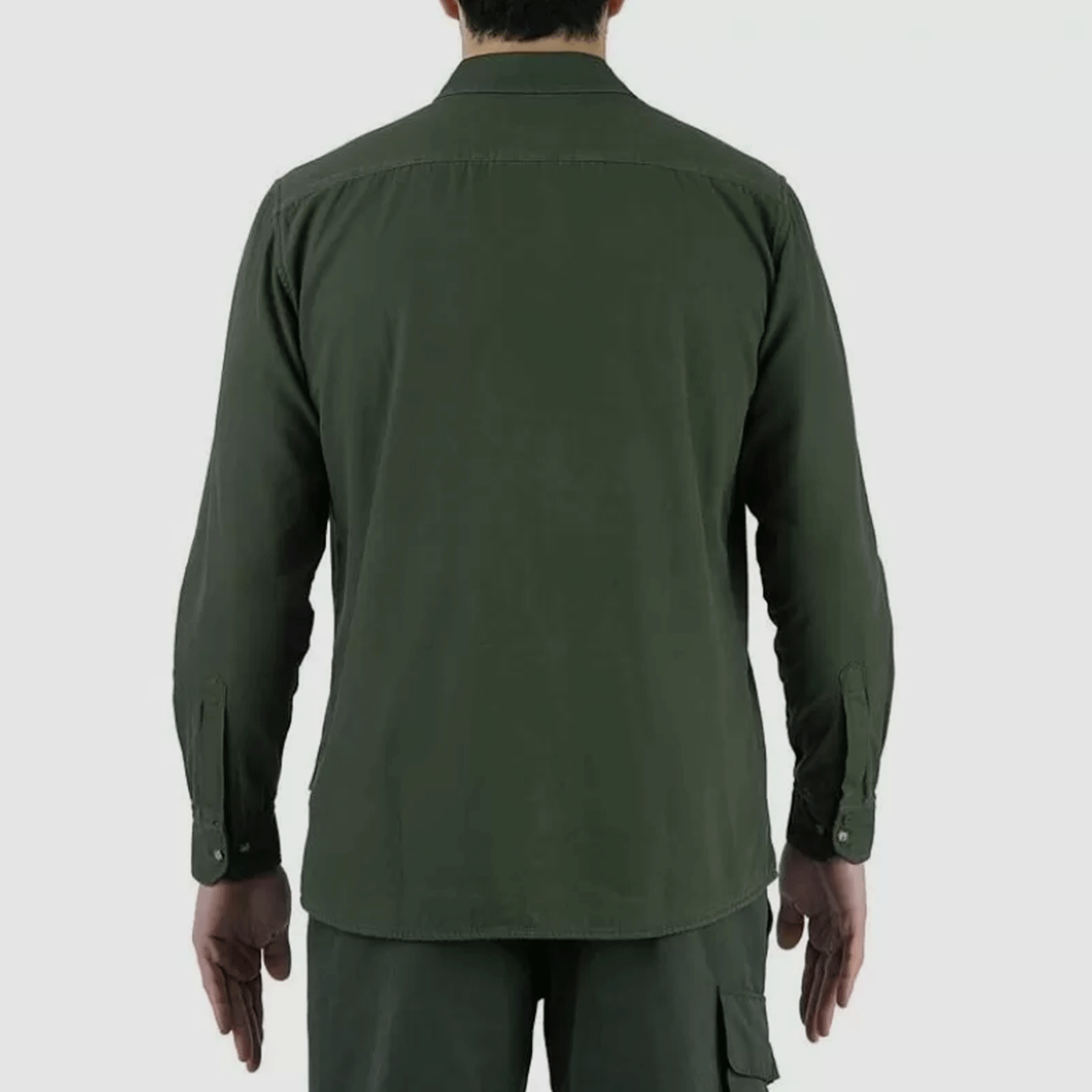 SHIRT – BERETTA – KATOEN & FLANEL OVERSHIRT Donkergroen, afbeelding 3 van 3
