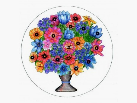 Flower vase disc packaging unit: 100 pieces format: 14 x 14 cm