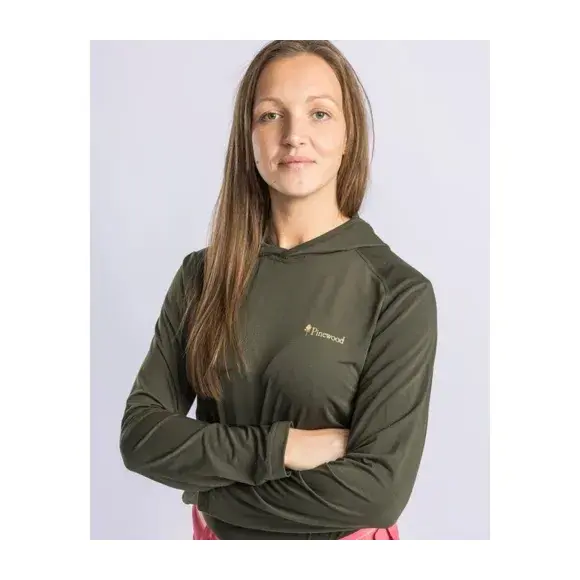 Pinewood Funktions-Sweatshirt mit Kapuze für Frauen in Grün, Insektenschutz, Bild 5 von 8
