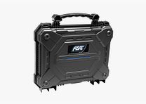Maletín para pistolas ASG Tactical Negro, bucles para candado, impermeable, IPX-7
