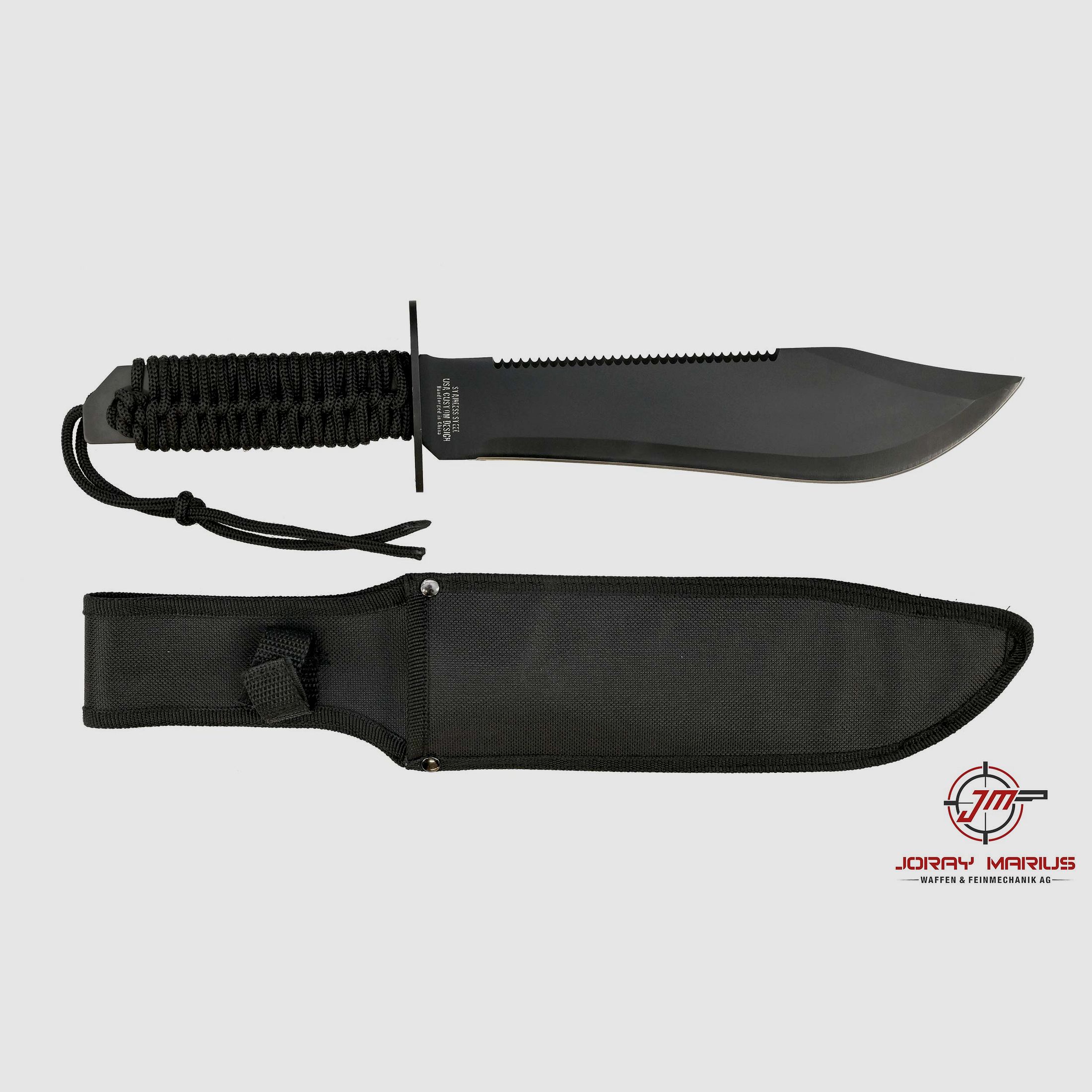 USA Custom Design Survival Knife Black
