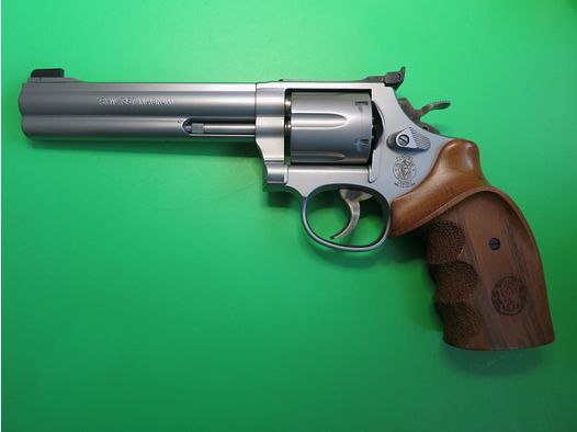 Rewolwer, SMITH&WESSON, Mod. 686-5 Target Champion, .357 Magnum, 6" lufa, wersja ze stali nierdzewnej (stainless), Nill-Griff    #16