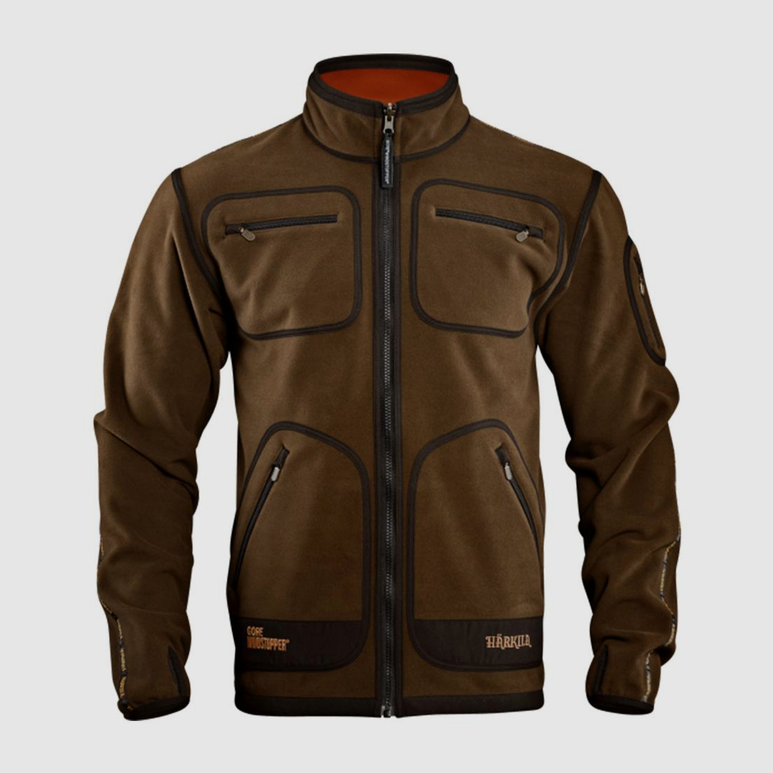 Härkila Fleecejacke Herren Kamko - Grün/Orange