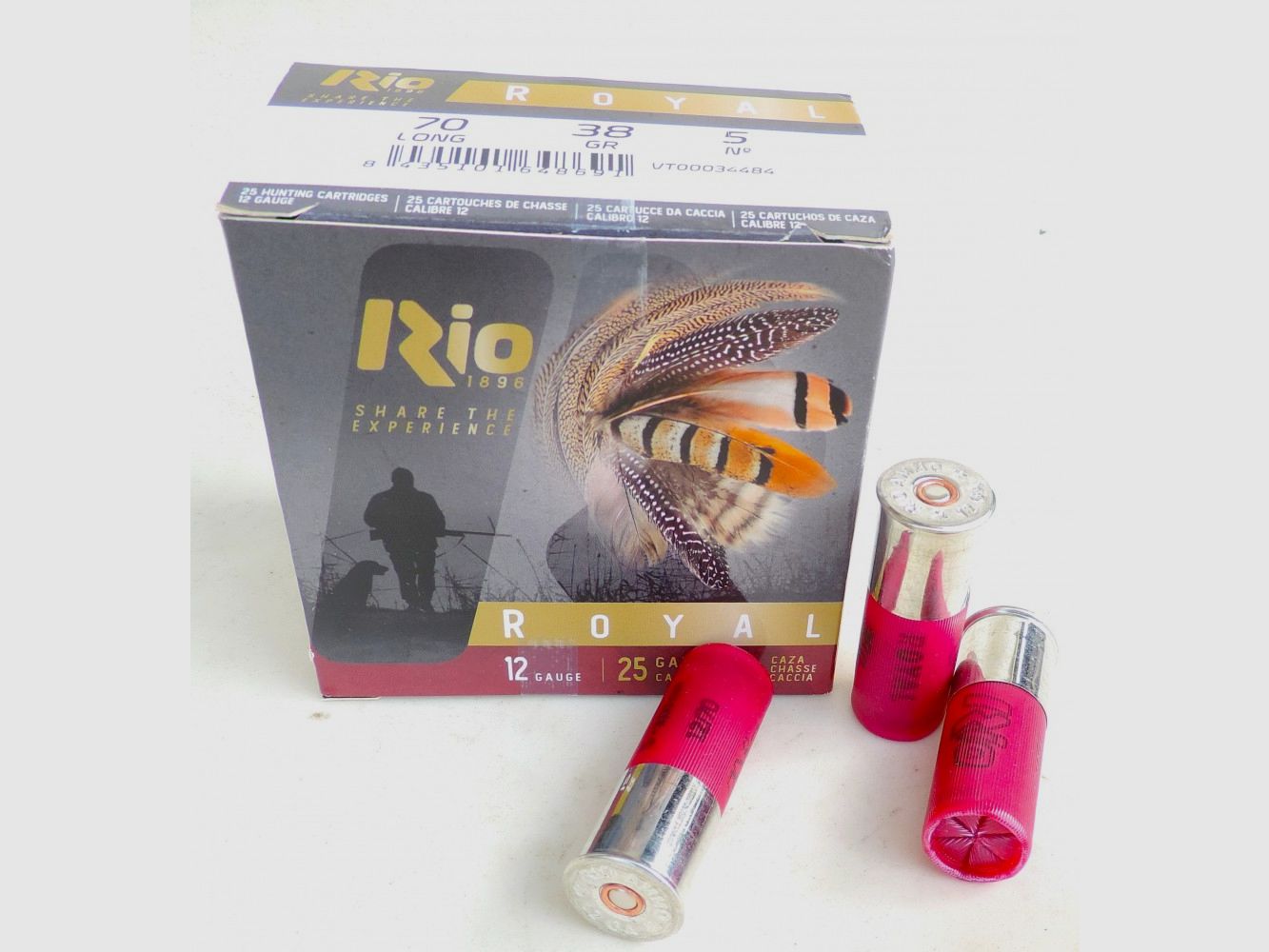 RIO Patronen ROYAL 38 Kal. 12 gr. 38 pb. 4 spezielle Taube