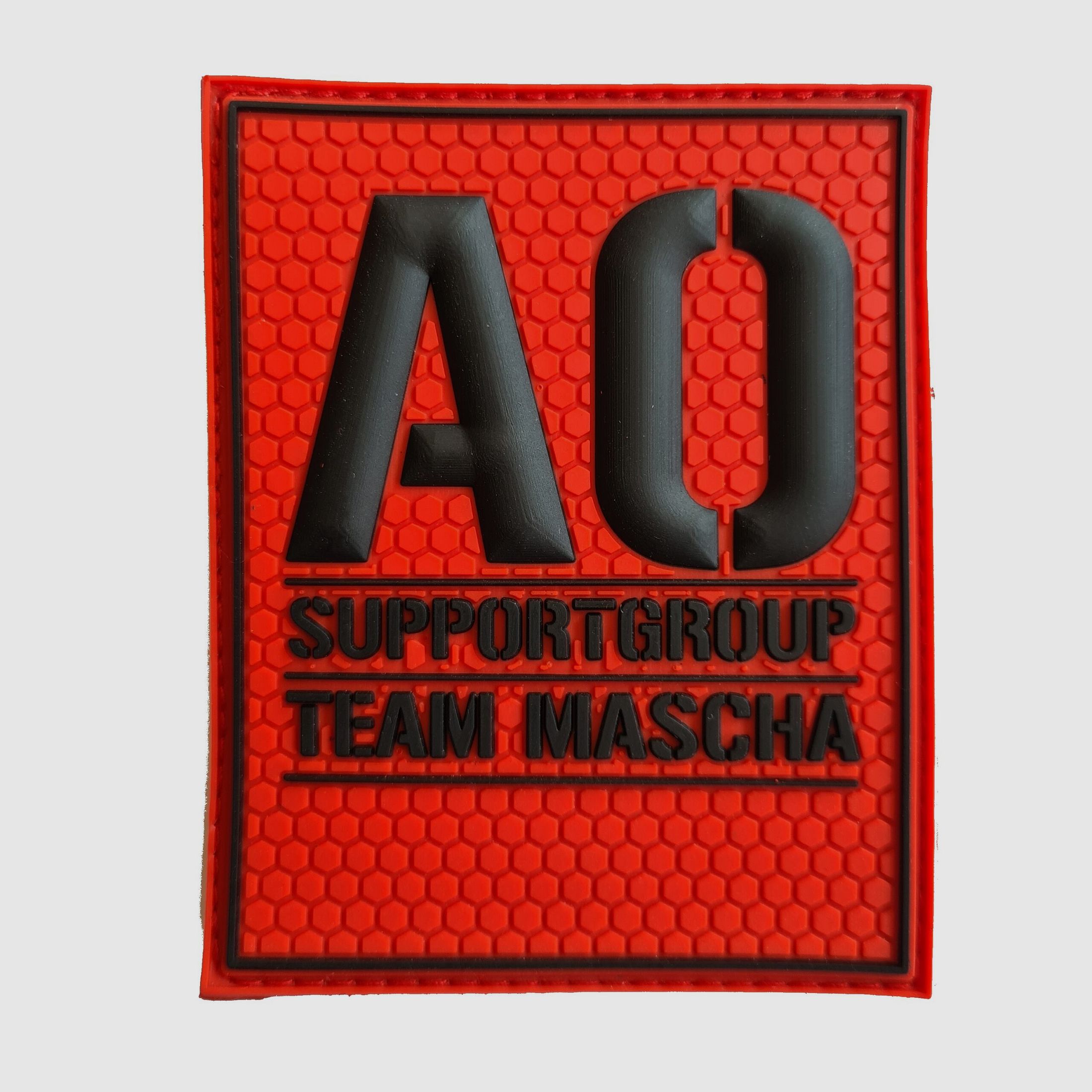 "AO-Supporter"-Patch (Team Mascha, Rot)