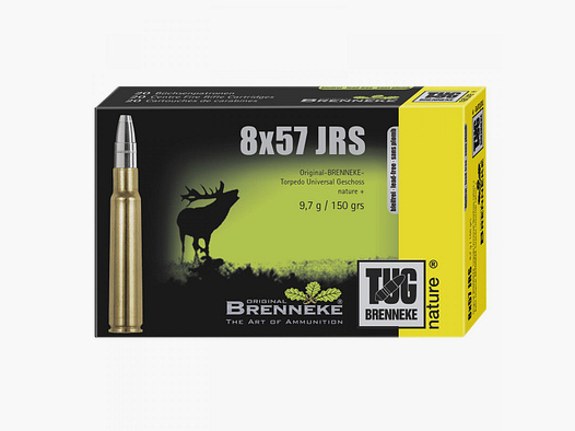 Brenneke 8x57 IRS 150GR TUG nature+ 20 cartouches