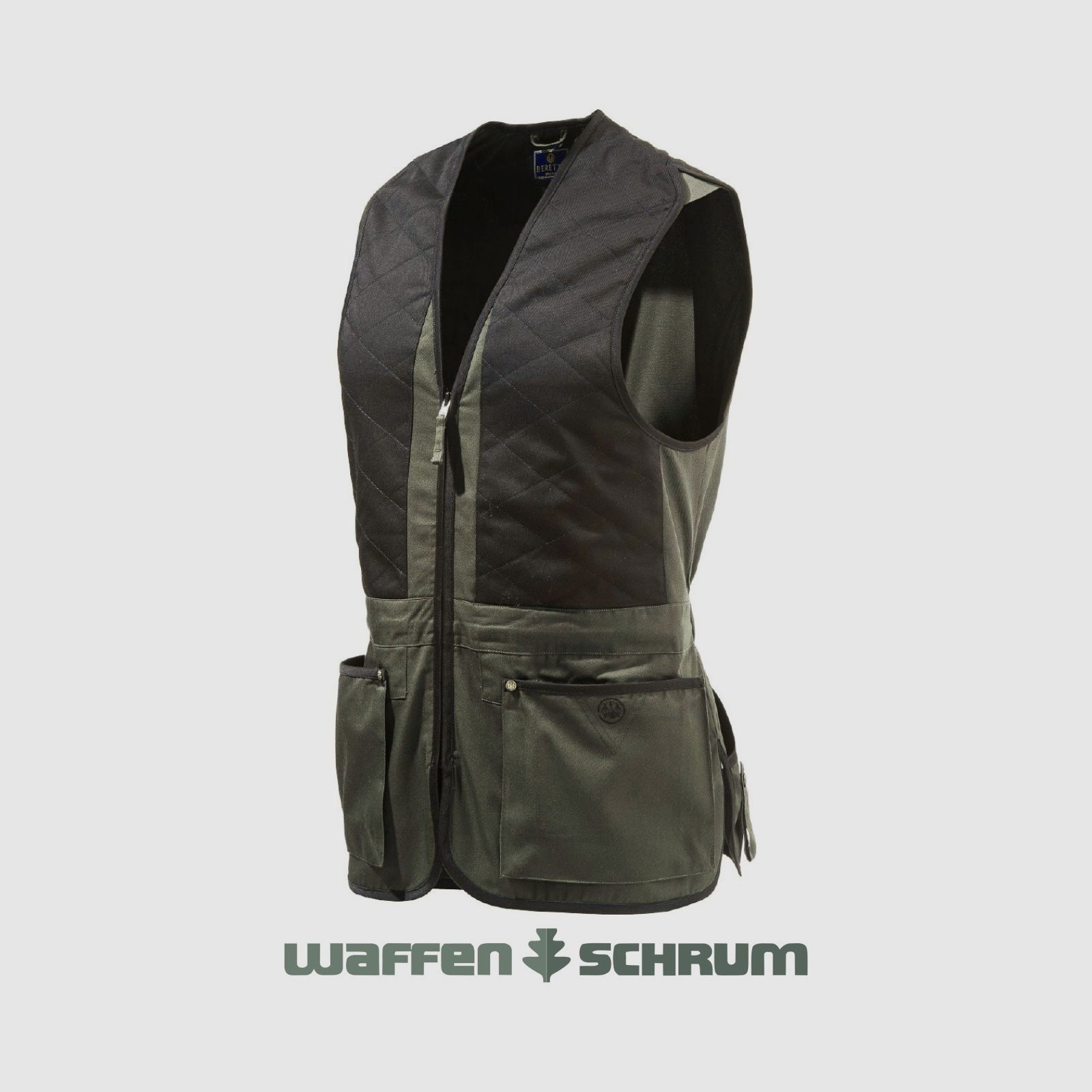 Beretta Schießwe. Trap Cotton Vest SMU Green & black