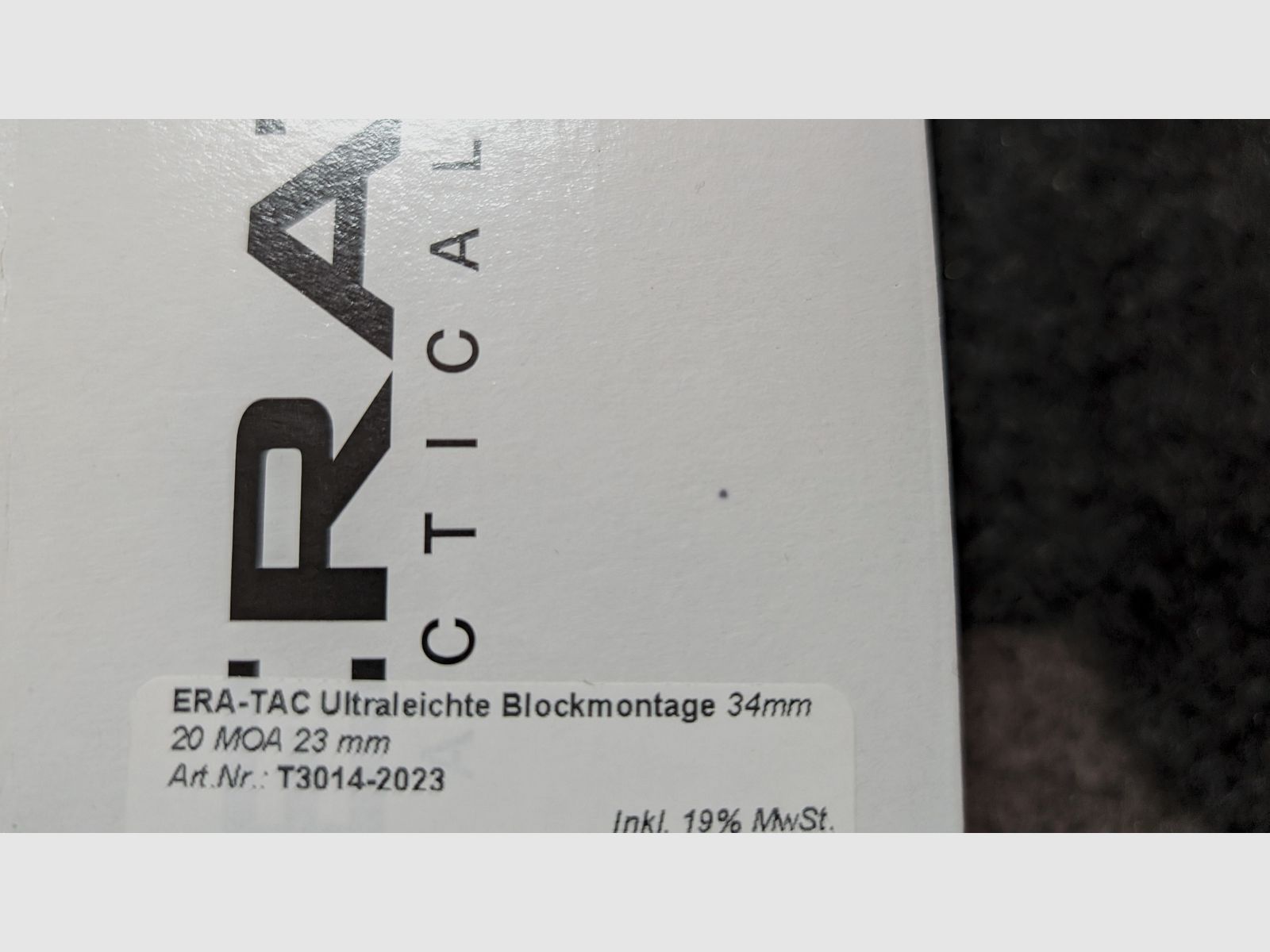 ERA-TAC Ultraleichte Blockmontage 34mm 20MOA - 23mm Bauhöhe