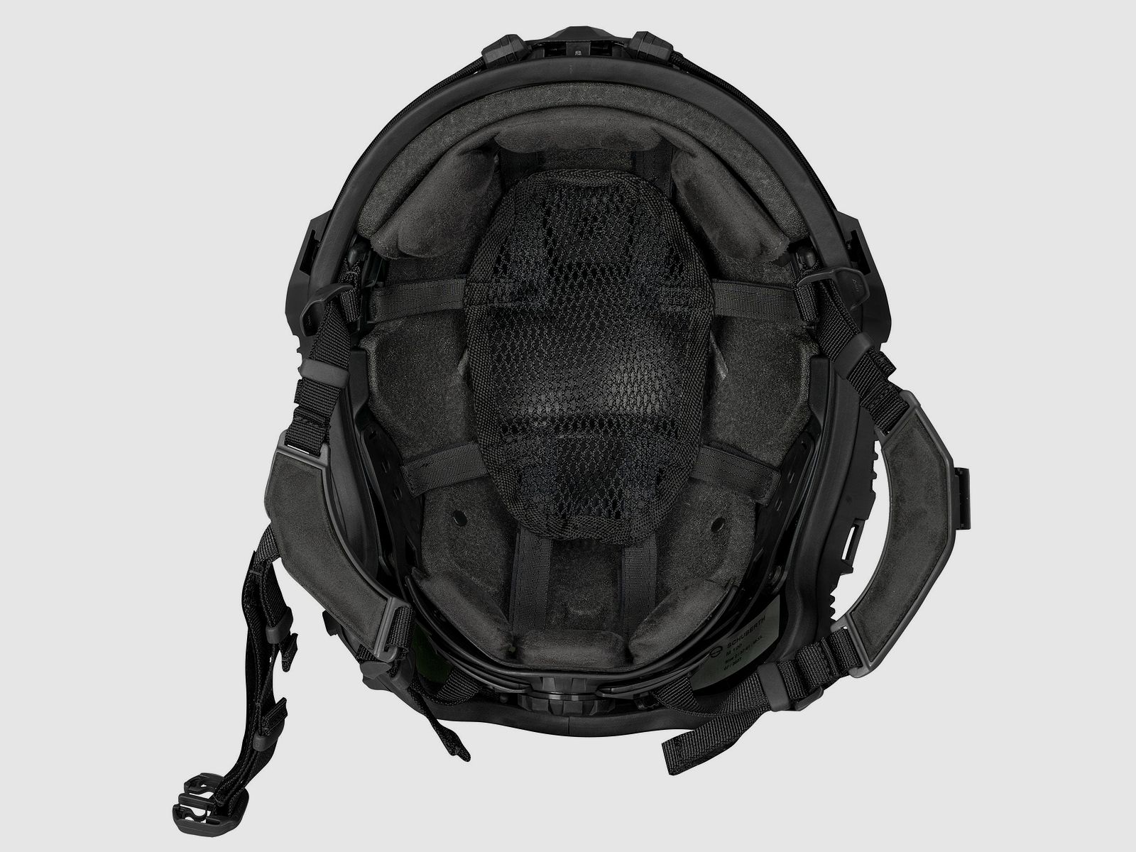 Schuberth ballistic helmet M100 high cut - RAL 9021 (jet black), image 9 of 12
