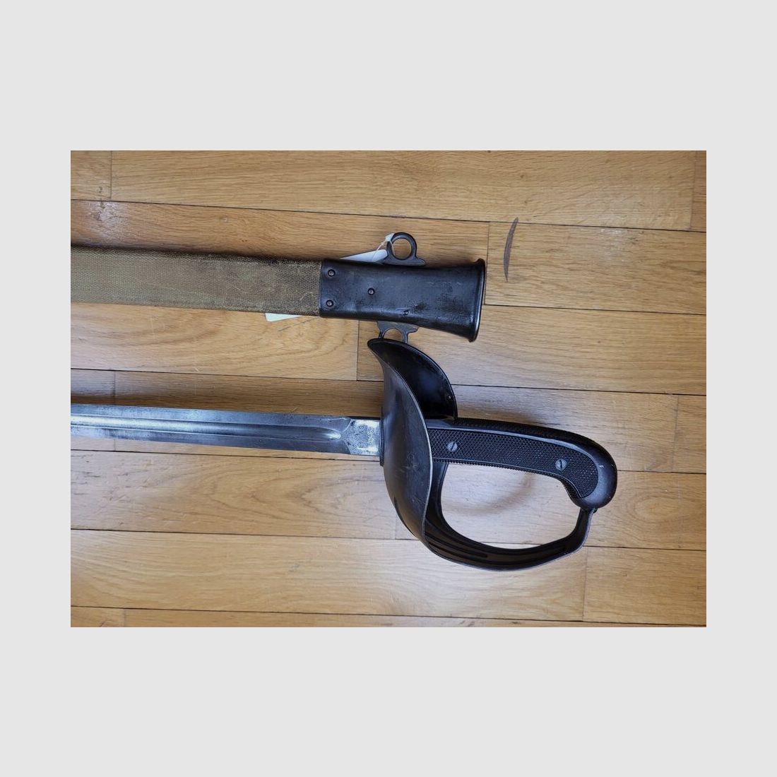 Beau sabre de Cavalerie US modèle 1913 dit « Patton » – Avec sa toile d&rsquo;origine – 1°GM – TBE, image 9 sur 19