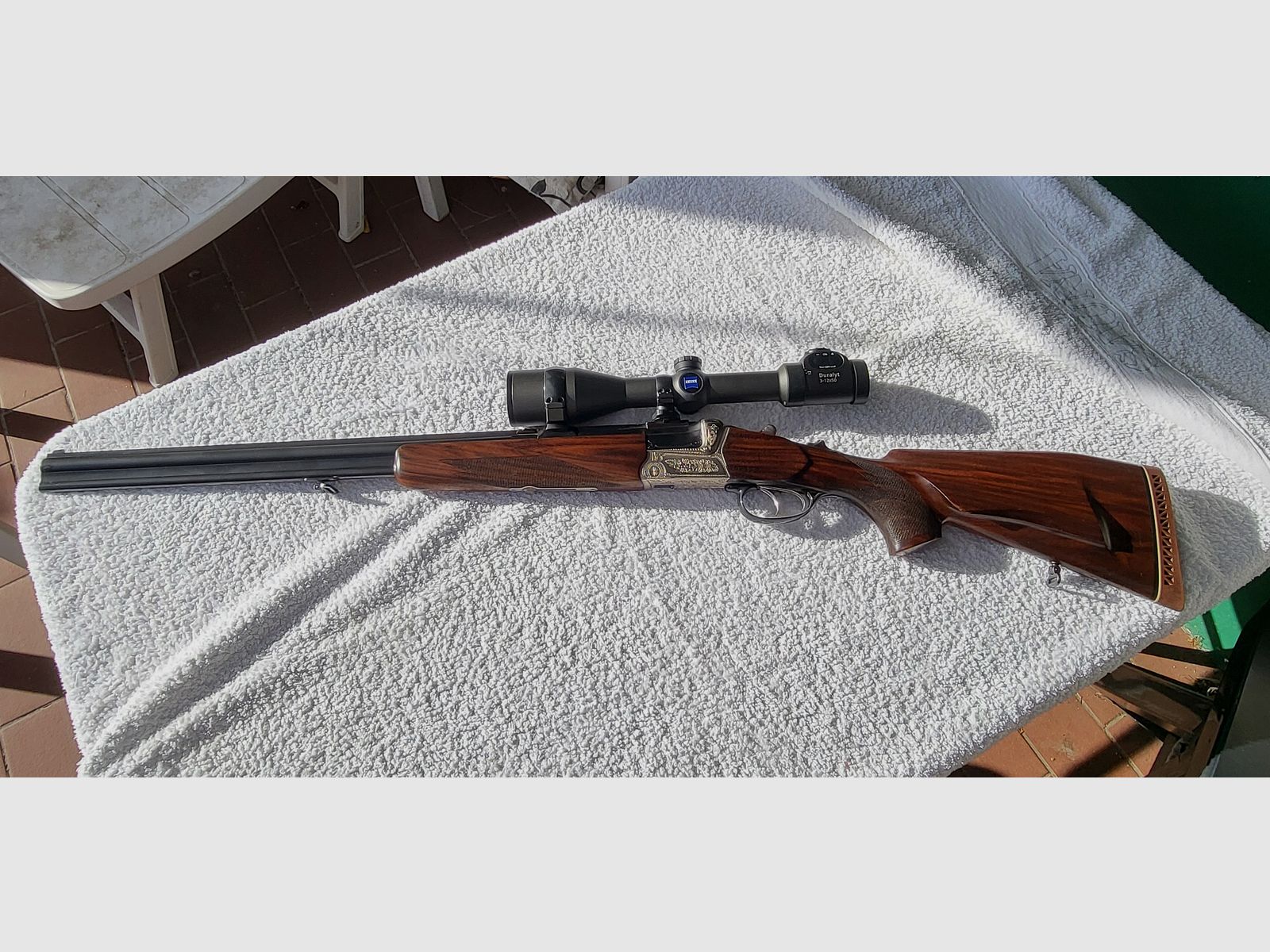 Combinatiegeweer Krieghoff Teck met Zeiss-vizier, afbeelding 1 van 15