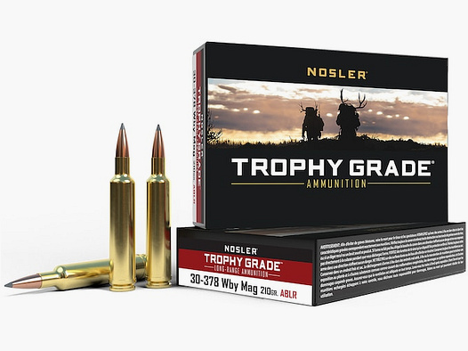 Nosler TROPHY GRANDE .30-375 Wby. Mag. 210GR Spitzer 20 cartouches