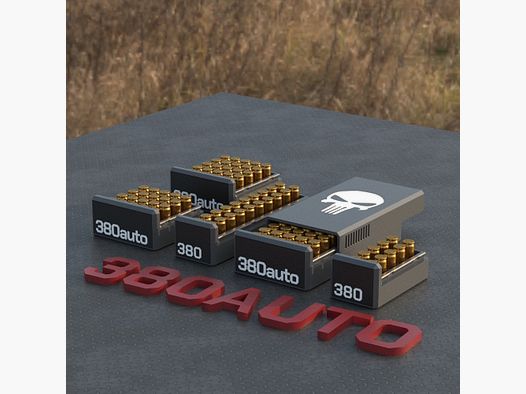 Filamelt Munitionsbox / Ammo Box .380 ACP – Patronenbox ‘Schiebedeckel’ – 10 / 20 / 25 / 50 Runden