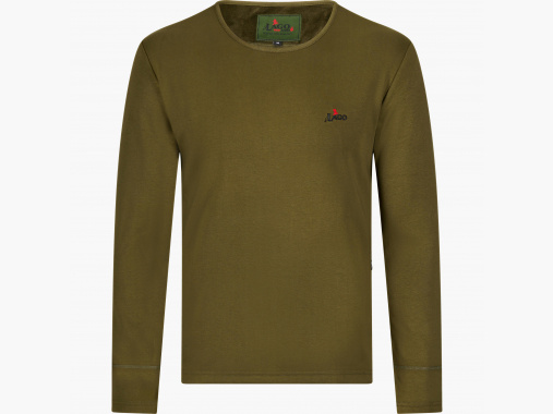 il Lago Red Level Longsleeve Fireland Hombres, calefaccionado (Oliva) | 4XL