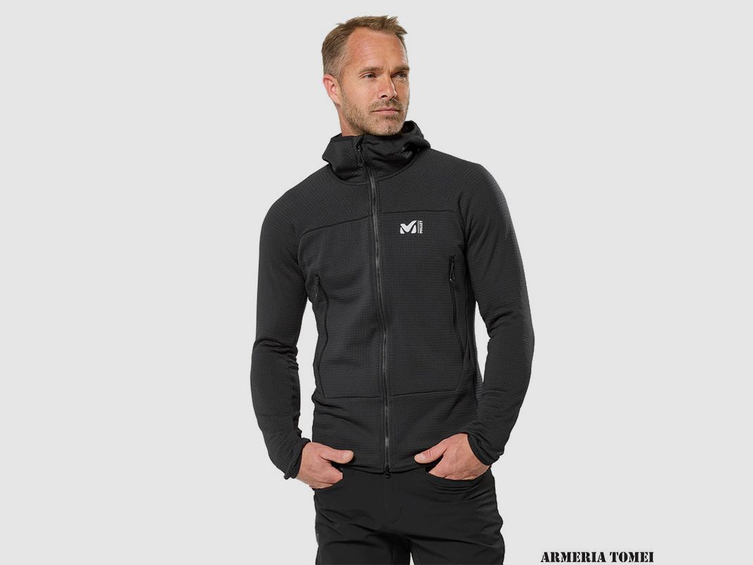 JACKET – MILLET – FUSION GRID HOODIE M 0247 BLACK, image 2 of 6