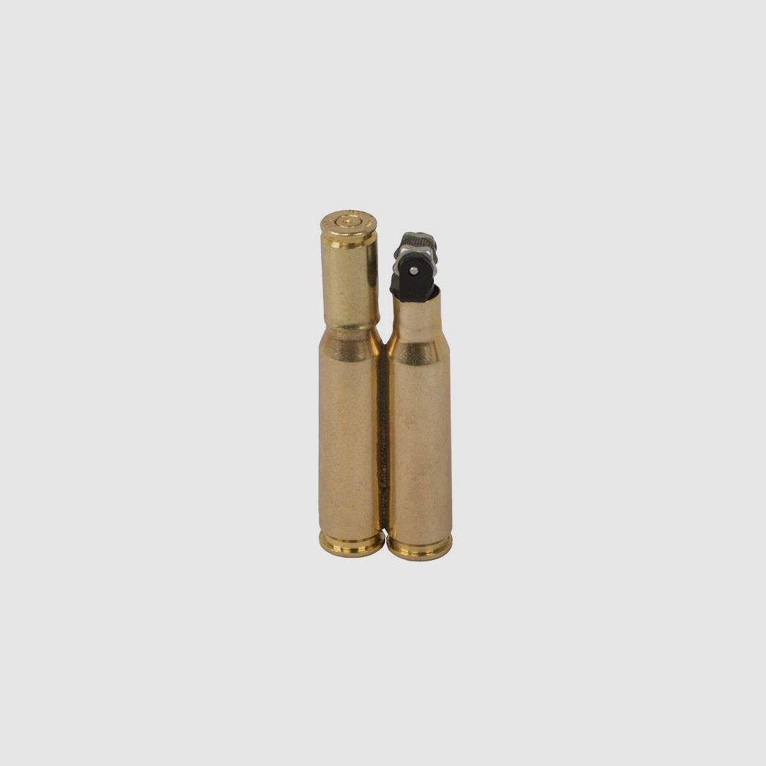 Feuerzeug in Patronenform Kaliber 7,62 Ă— 51 mm NATO .308 Winchester blinde Originalpatrone nachfĂĽllbar handgefertigt (P18)