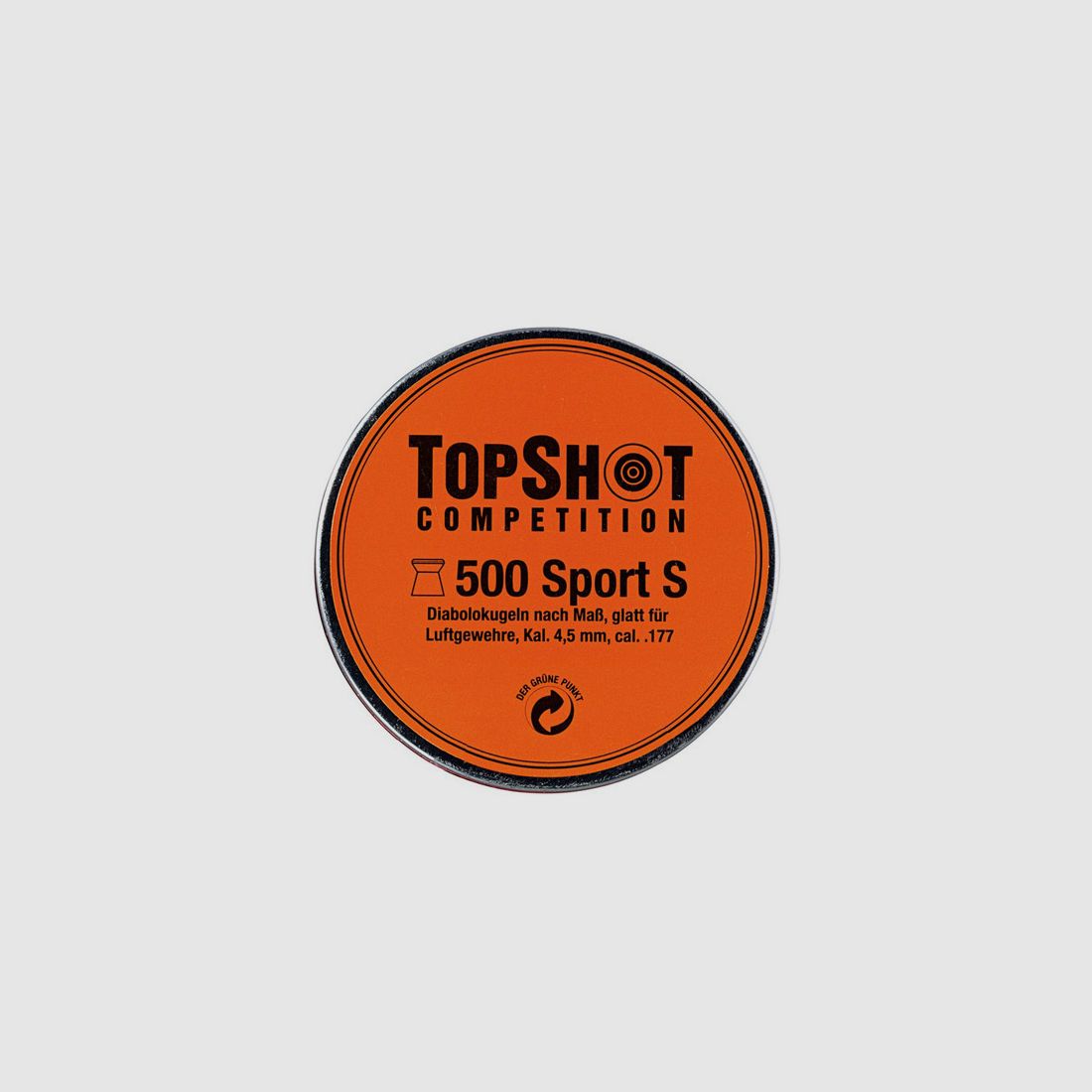 Flachkopf Diabolos Topshot Competition Sport S Kaliber 4,5 mm 0,53 g glatt 500 StĂĽck