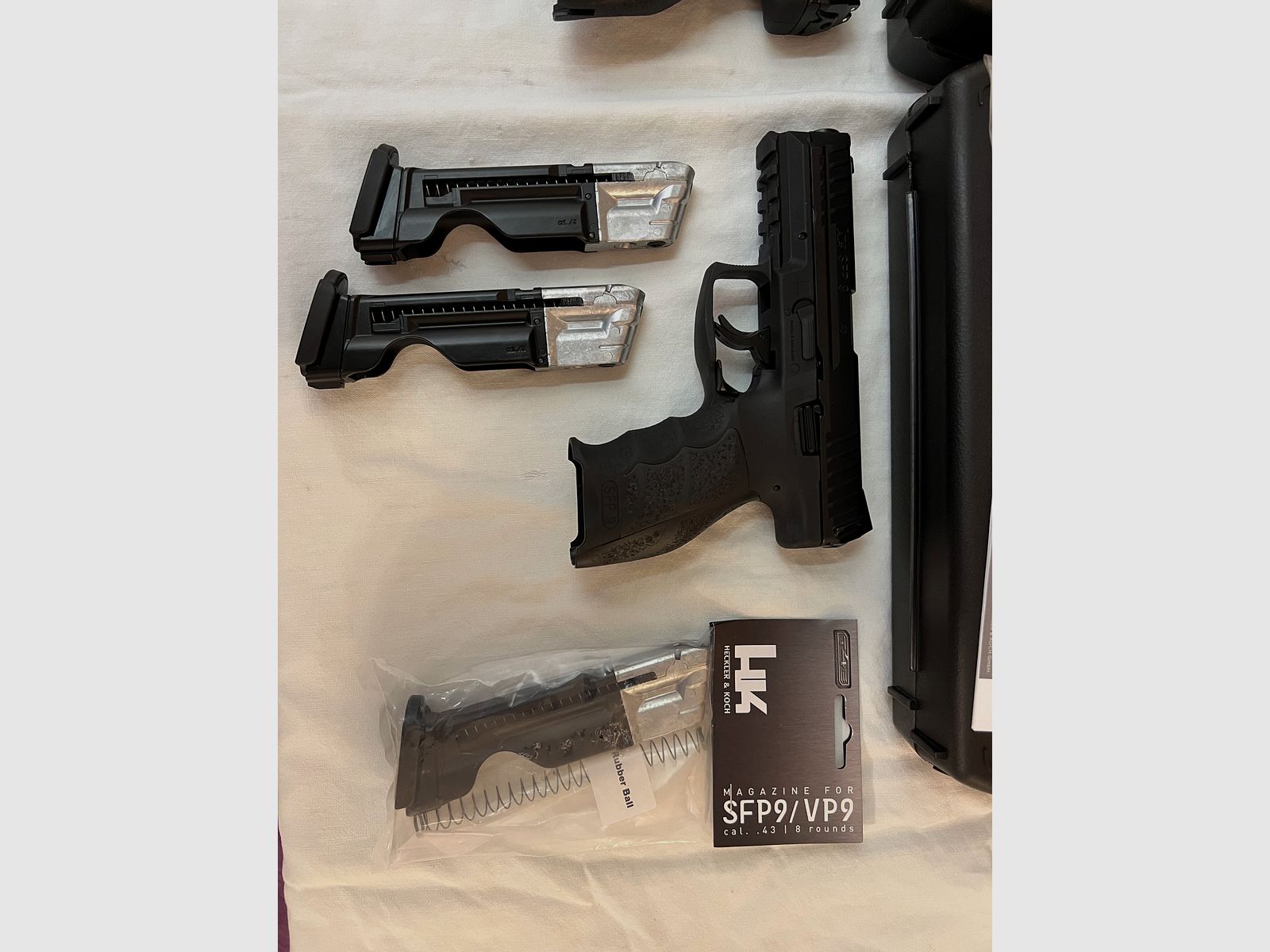 Umarex VFC Heckler & Koch SFP9 T4E CO2 RAM Pistole Kal. 43 schwarz neu NP 270€