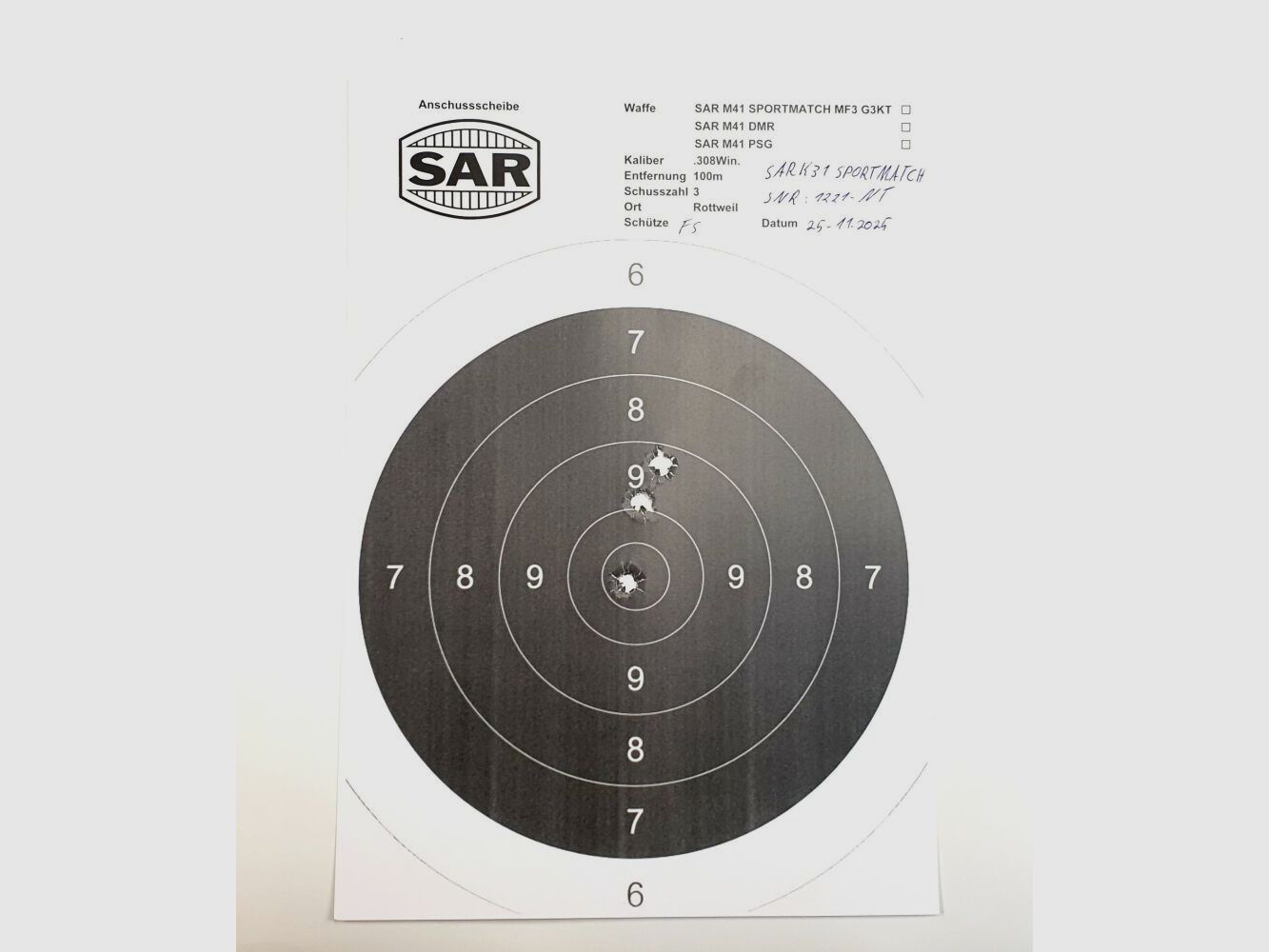 Schwaben Arms GmbH - Nouvelle production - Carabine à répétition SAR K31 SPORTMATCH en calibre 308win. similaire au K31 suisse