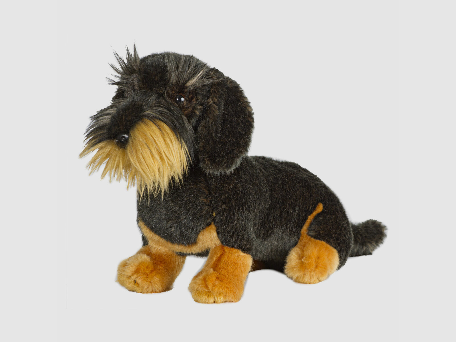Plush toy rough-haired dachshund