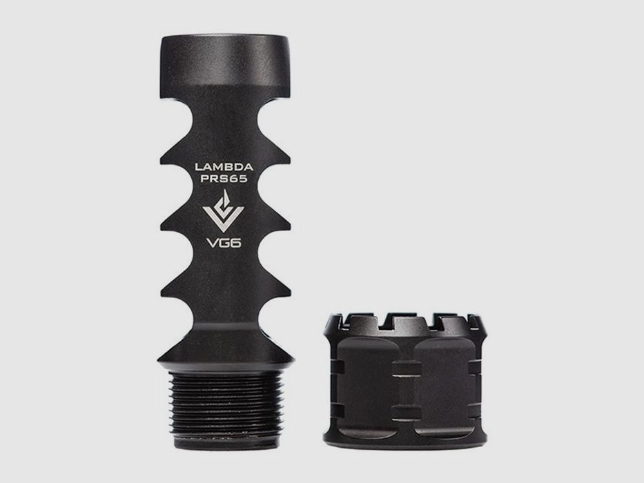 AERO PRECISION LAMBDA PRS65 PRECISION Mündungsbremse 6.5CR/GR 5/8-24 SS SCHWARZ, Bild 1 von 4