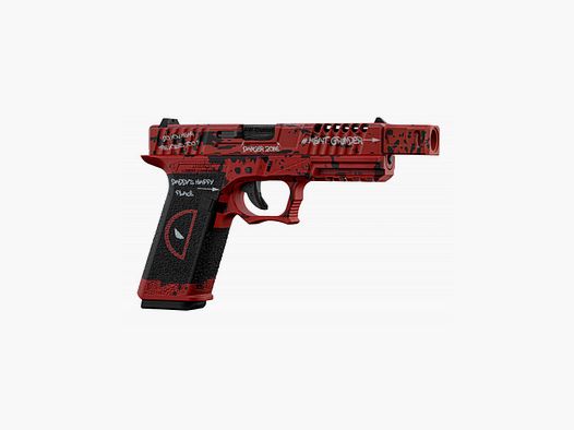 Réplique Airsoft GBB VX7102 DP rouge et noir Cal.6mm