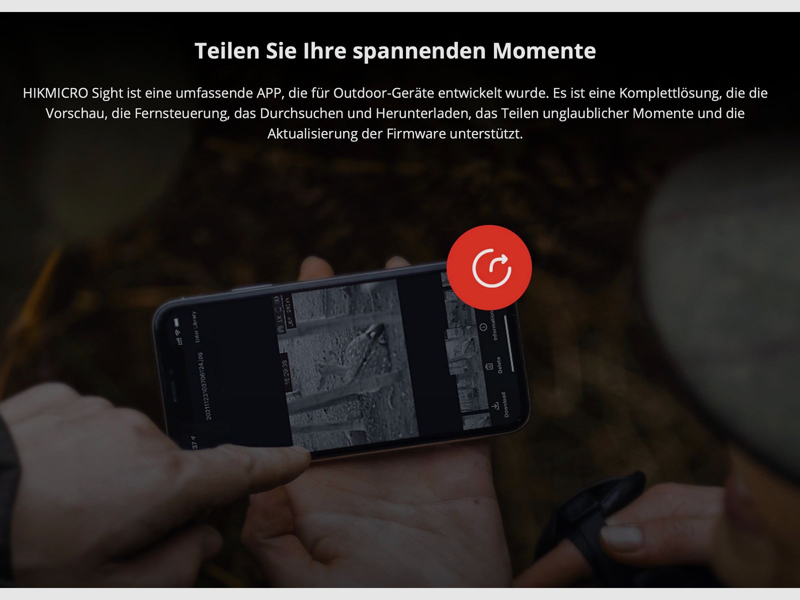 Hikmicro 50-2-086 Clip-On Thunder TQ50C 2.0 Wärmebildvorsatzgerät 640 x 512 12µm weniger als 20 mK