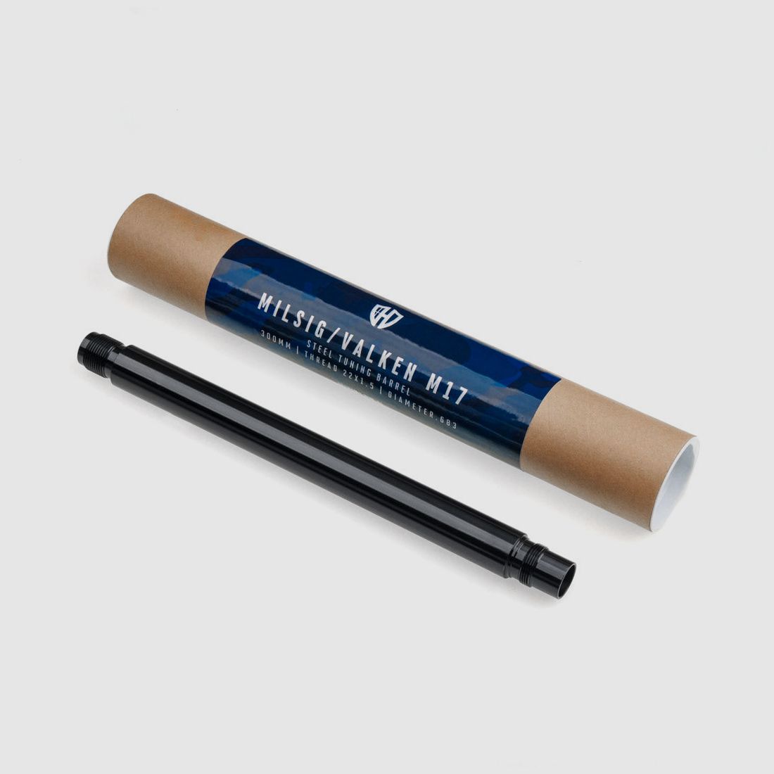 UITVERKOOP | STAAL TUNING LOPER | STAAL of ALU TUNING LOPER | MILSIG / VALKEN M17 - A2 - | 300MM | DRAAD 22x1,5 | DIAMETER.683