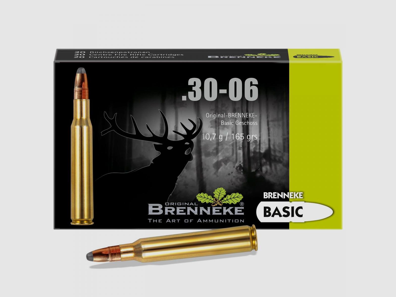 Brenneke .30-06 Sprg. 165GR Basic 20 cartridges