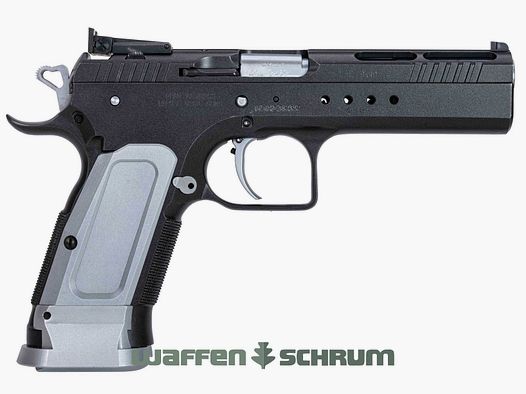 Tanfoglio Limited 9mm Luger, Spust sportowy Single Action, LPA Sportowy celownik, Długość lufy: 121 mm, Walizka, Zapasowy magazynek, Oryginalne akcesoria