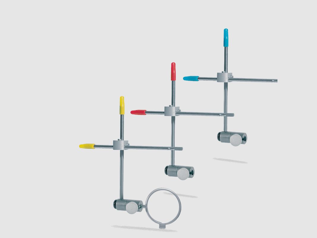 Sistema de sujeción MEC de 3 posiciones conjunto de 3 con soporte de vidrio gafas de tiro de 23 mm