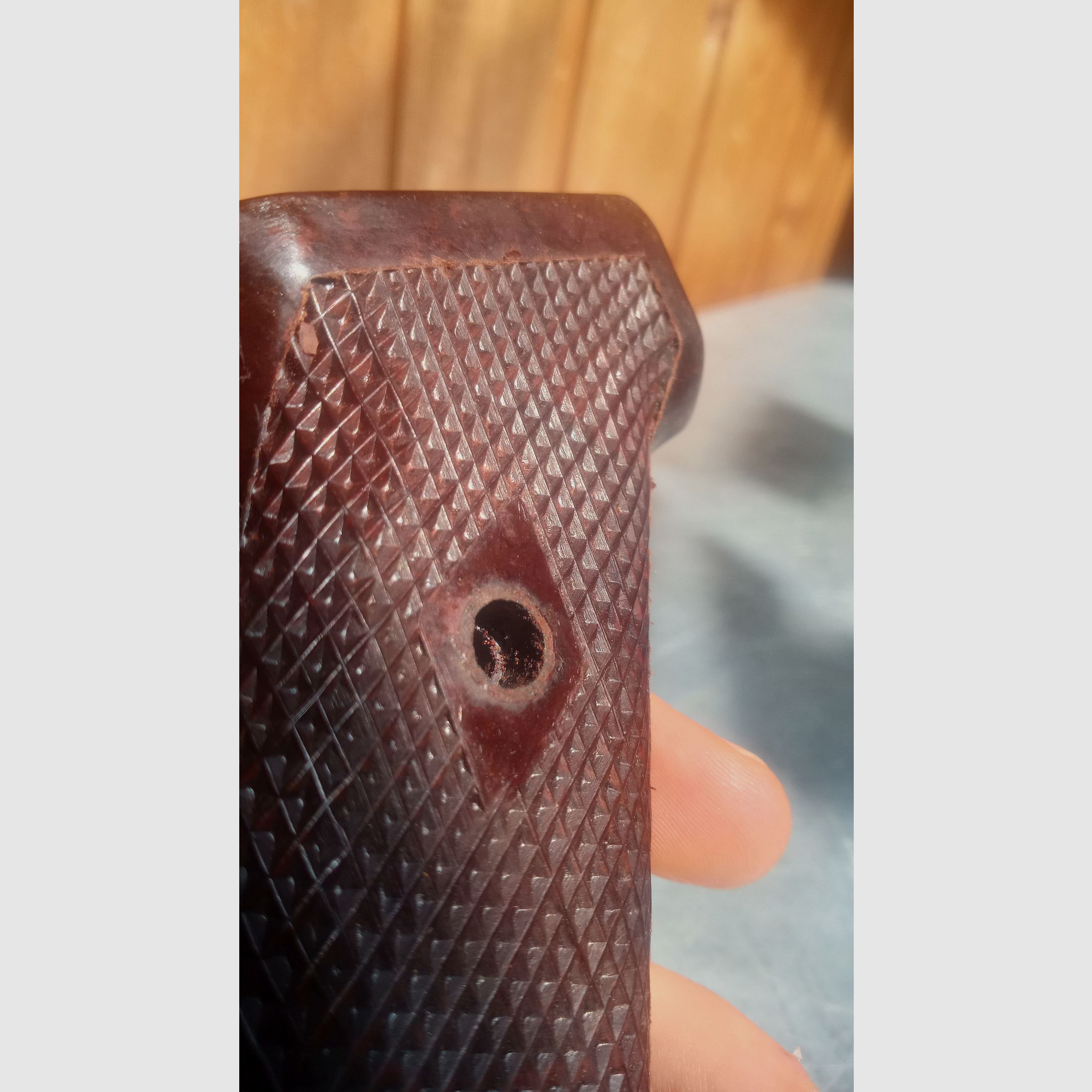 Original AK47 Tipo 1 impugnatura in bakelite con guance di impugnatura corrispondenti