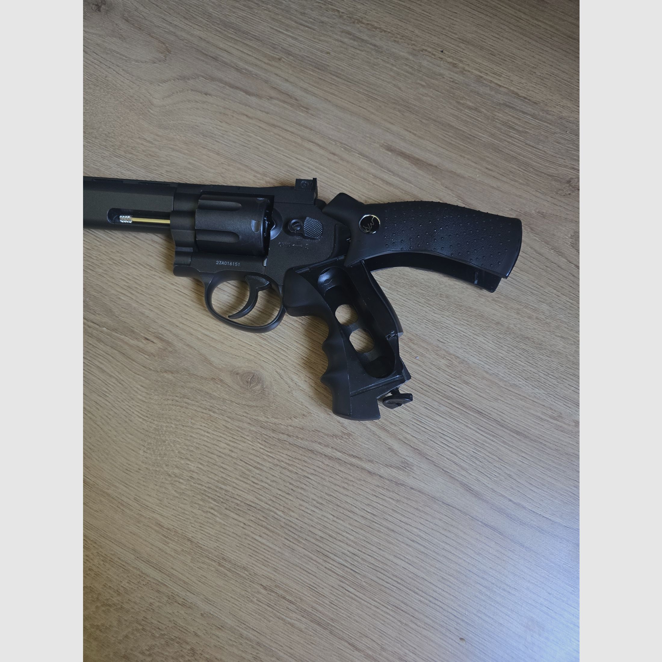 Revolver CO2 ASG Dan Wesson de 8 pulgadas y 4,5 mm