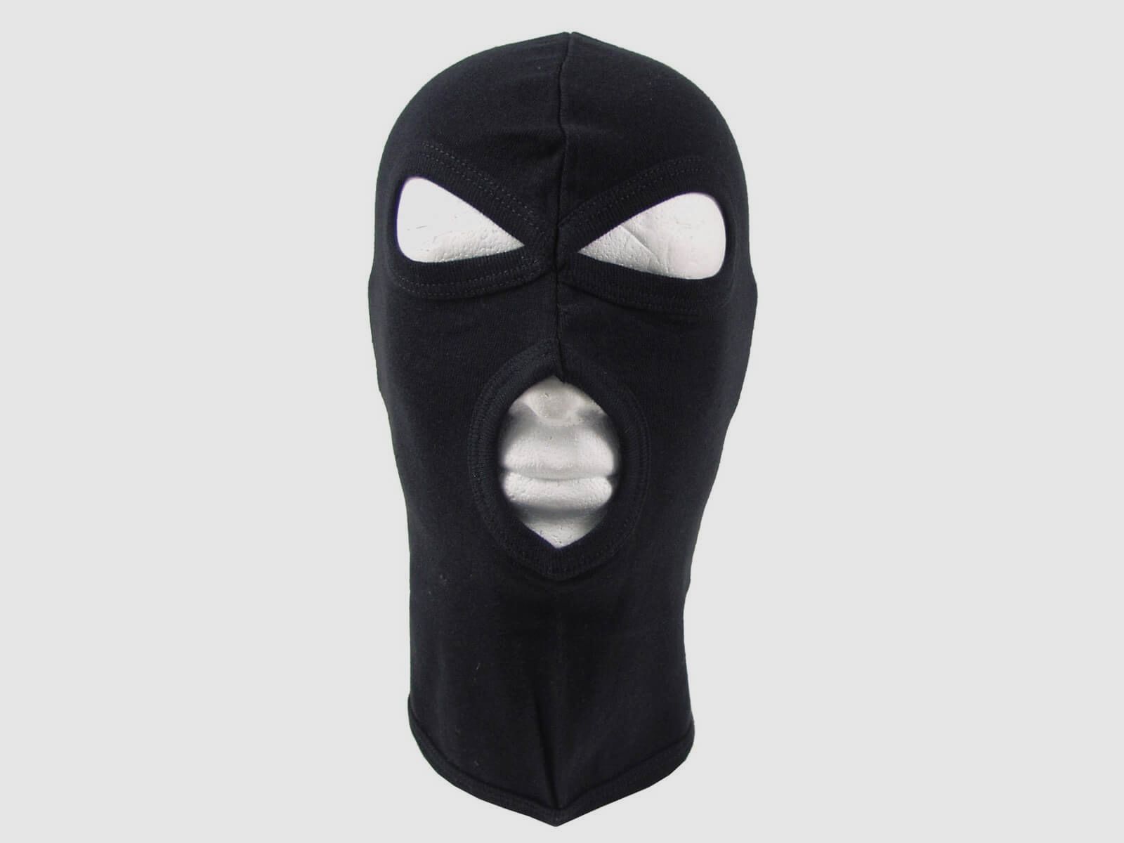 Maschera da sci 3 fori - Nero