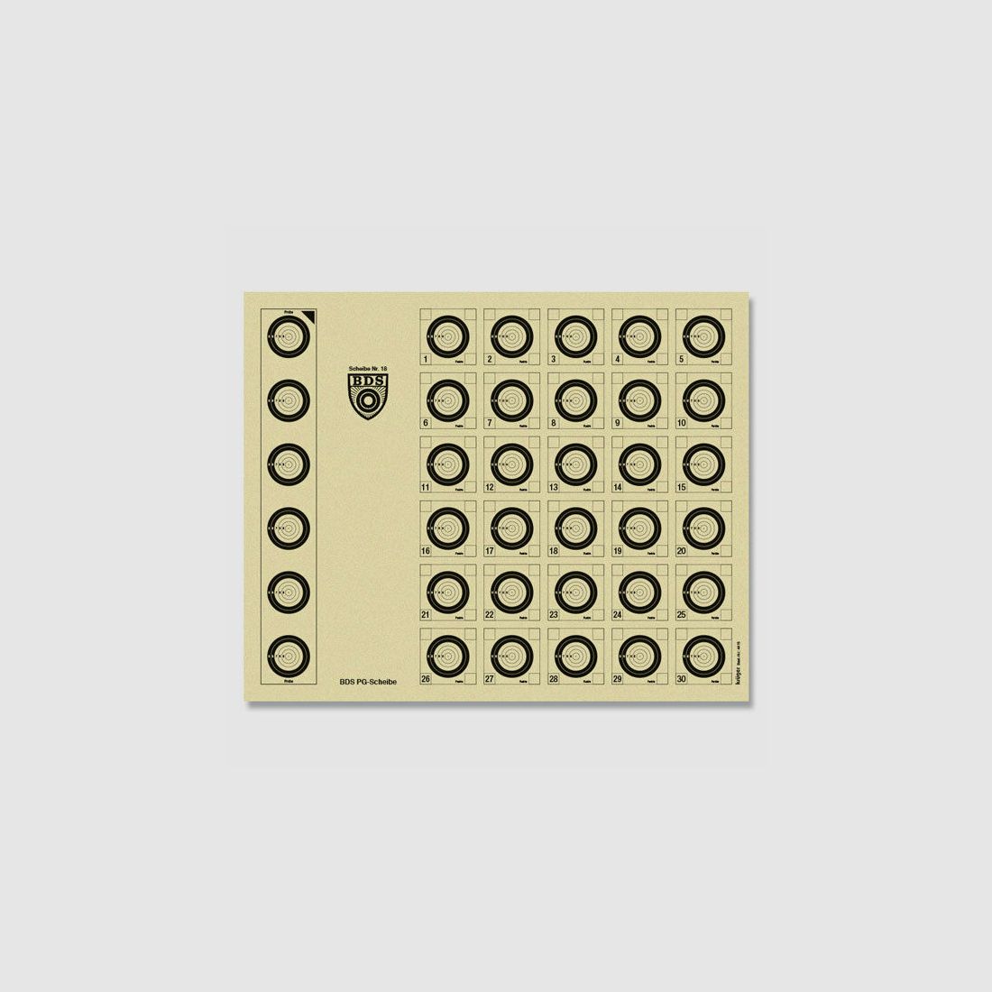 Krüger BDS PG Scheibe Nr.18 à100 45x36,5cm
