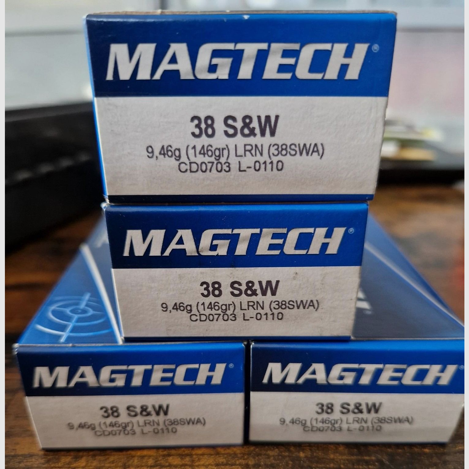Patronen Magtech .38 S&W neu und OVP