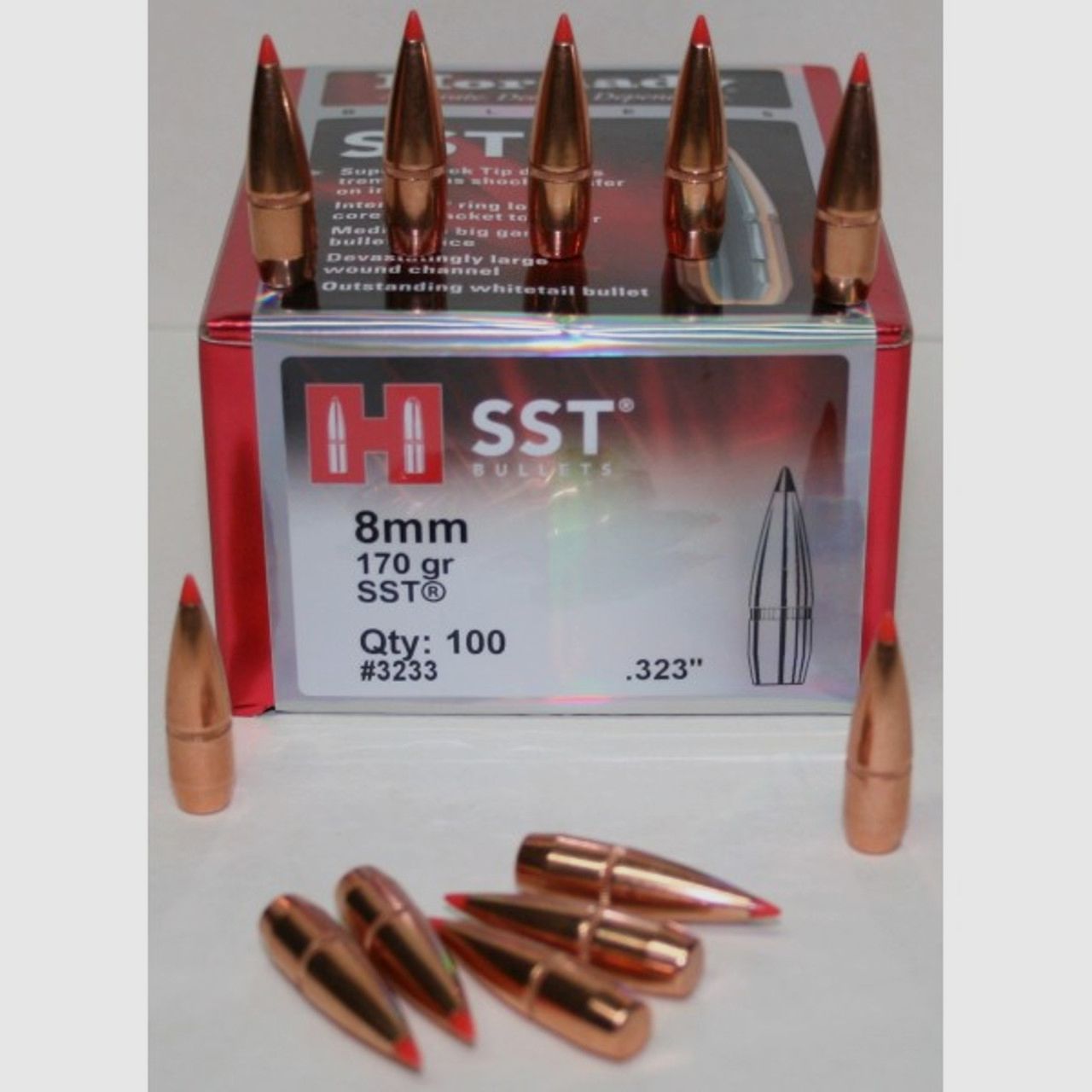 OGIVA HORNADY 8MM(323″) 170GR. SST