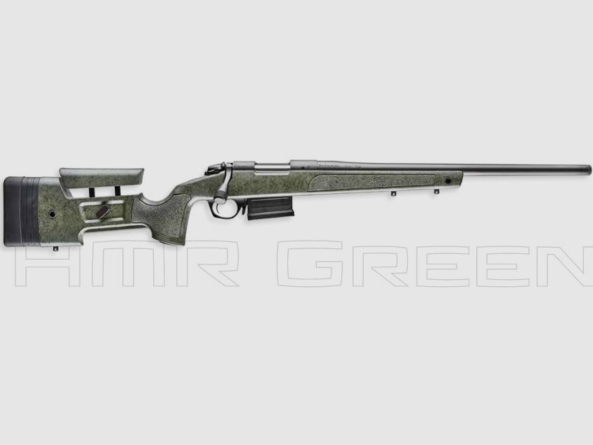 Bergara Model B14 HMR carabina a otturatore girevole-scorrevole con calcio sintetico verde, MT M15x1, lunghezza canna 51 cm 20" .308 Win.