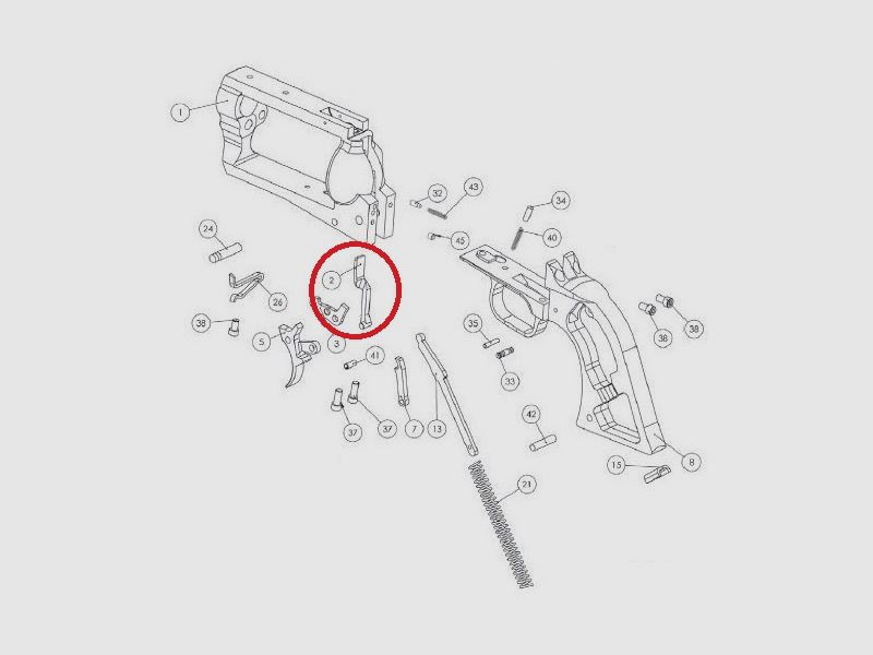 Transport rod No. 2 BFR revolver
