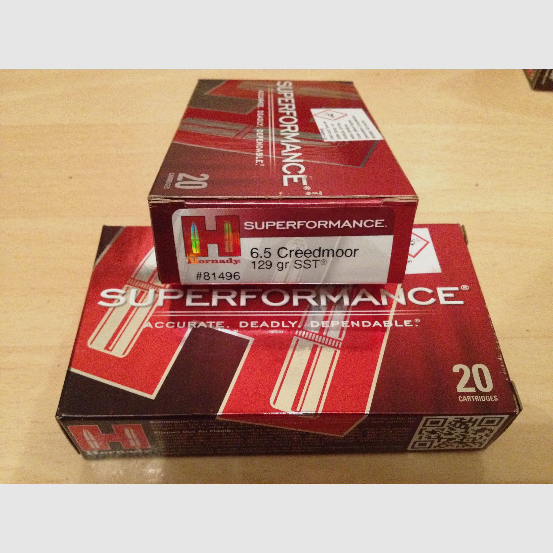 6,5 Creedmore 40 Schuss  UNTERM Händlerpreis! Hornady SST