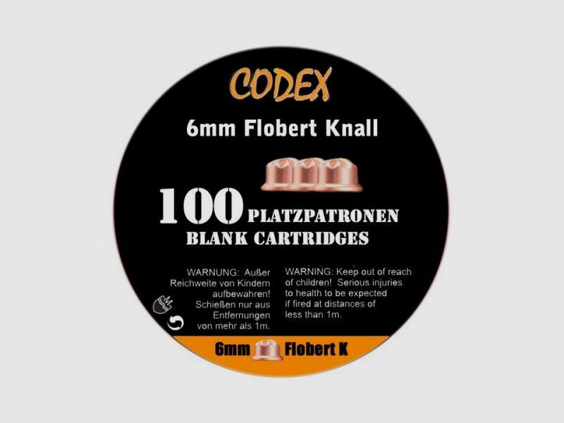 CODEX blank cartridges 6mm Flobert bang