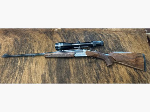 <SABATTI SKL 98 DL Eenling lader knikloopgeweer kaliber 6,5x57R met richtkijker Docter 2,5-10x48, kruis 4