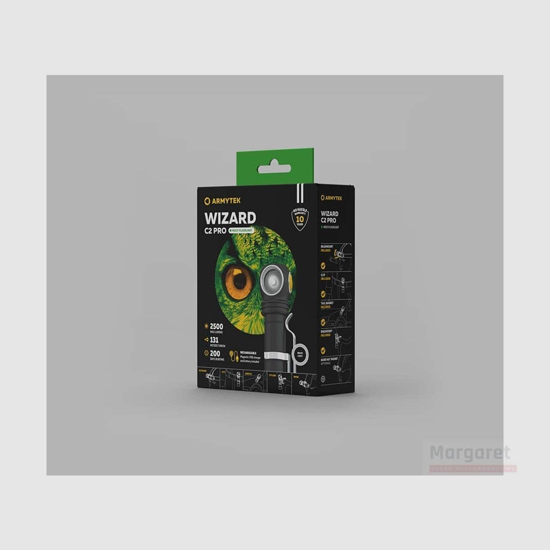 ARMYTEK WIZARD C2 PRO MAGNET USB WIT, afbeelding 2 van 15